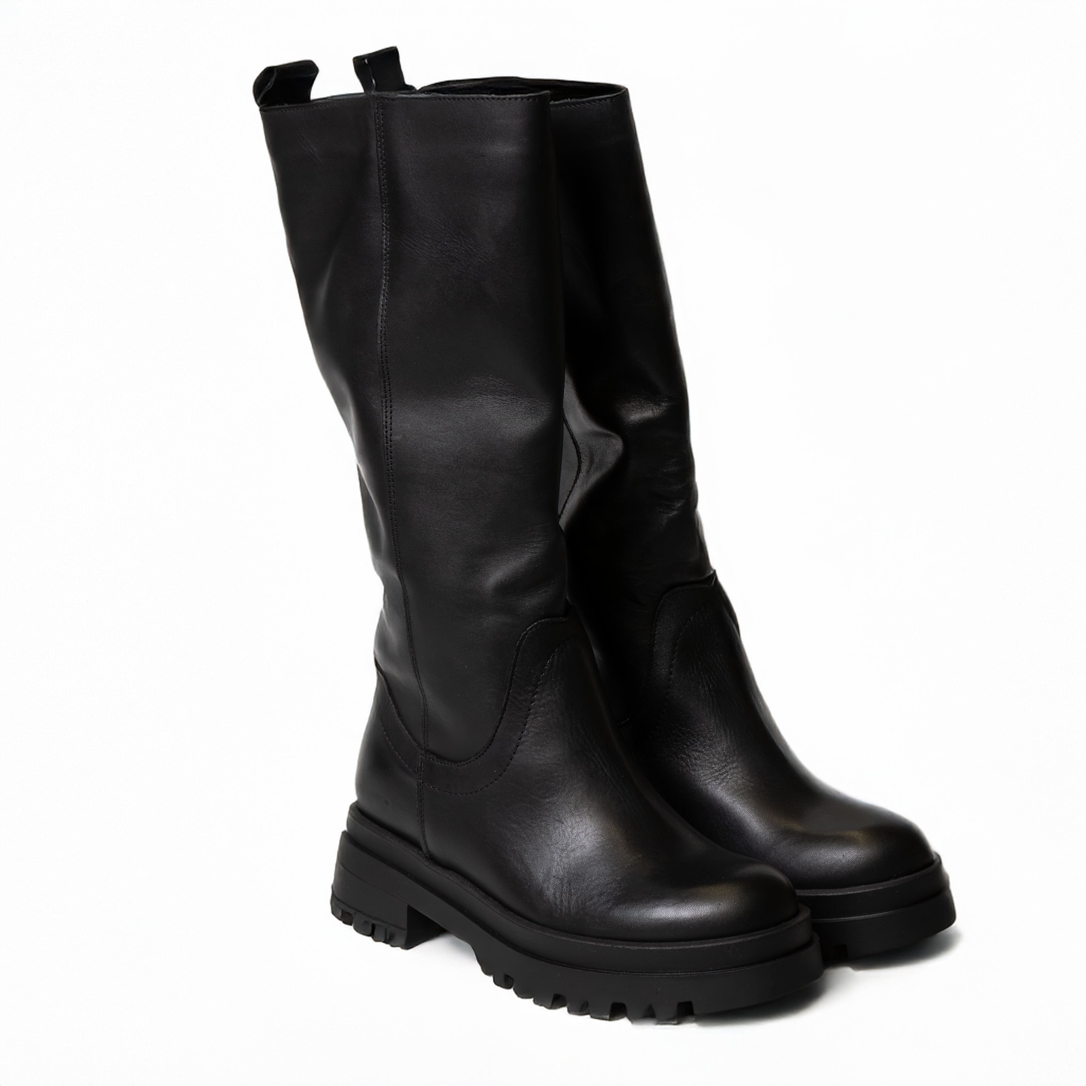 Anfibio Nero in Pelle