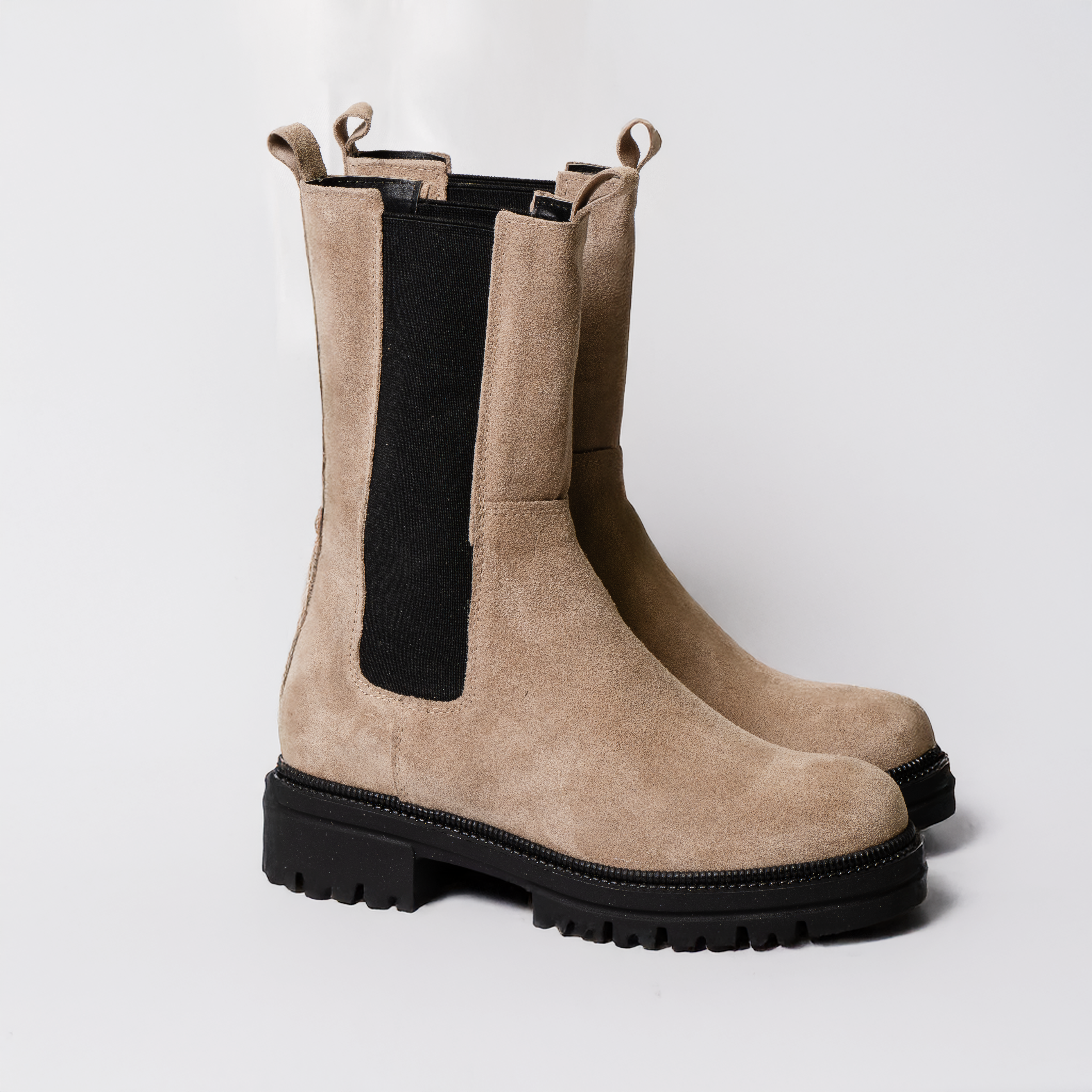 Mezzo Stivaletto Tortora in Camoscio